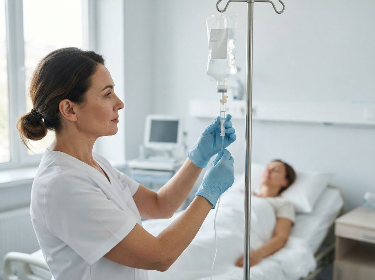 Лечение амфетаминовой зависимости медсестра проводит инфузионную терапию